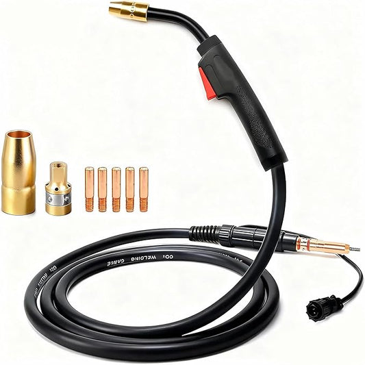 10ft Mig Gun Torch Parts Kit Fit Hobart Handler 190,Handler 210,Multi-Handler 200,Handler 210MVP 245926 500553 H100S4-10 MIG Welding Gun