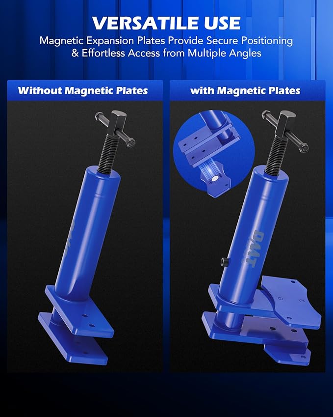 Orion Motor Tech Caliper Piston Compressor Tool, Universal Brake Caliper Tool for Multi Piston Brake Pad Spreader, Heavy Duty Brake Caliper Spreader Tool with Magnetic Expansion Plates & Hanger Hooks