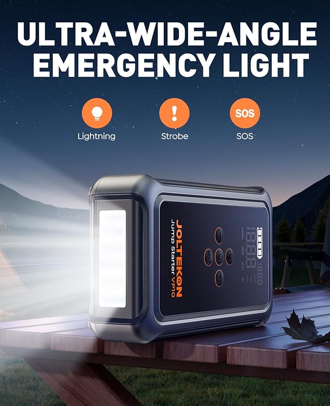 Jump Starter with Air Compressor, 5000A Portable Car Battery Jumper Starter(ALL Gas/10L Diesel) with 150PSI Auto-Shutoff Tire Inflator, 12V Supersafe Lithium Jump Box for Car battery Portable