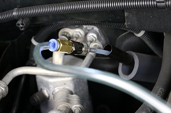 Mityvac MV6400 Fluid Dispensing System for Filling or Topping Fluids, 1.2 Gallon Reservoir, Manual Pump, Pressure Gauge and Relief Valve, Auto-shutoff Valves, 5' Hose with Flow Control Valve