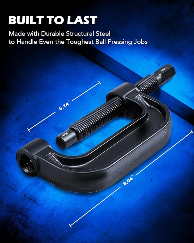 Orion Motor Tech Ball Joint Press Kit, Heavy Duty Ball Joint Removal Tool with 4wd Adapters, Ball Joint Tool for Most 2WD and 4WD Cars and Light Trucks