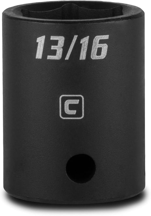 Capri Tools 13/16-Inch Shallow Impact Socket, 1/2-Inch Drive, 6-Point, SAE