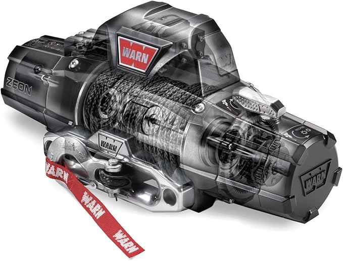 Warn 89611 ZEON 10-S Winch with Synthetic Rope - 10000 lb. Capacity