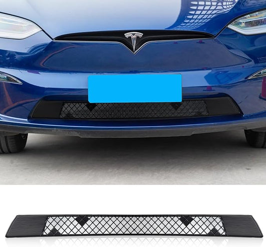 For Tesla Model X 2025 2024 Front Grill Mesh Insert, Grille Grid Inserts Air Inlet Vent Grille Cover Guard Replacement with Insect Protection Accessories for Model X 2025 2024 2023 2022