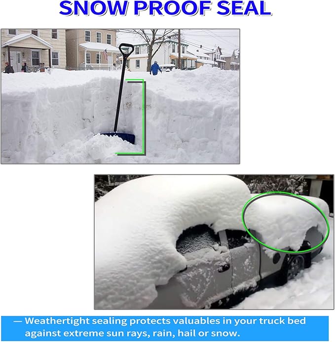 5'6" Hard Fiberglass Tri-Fold Truck Bed Tonneau Cover | 6899012 | Fits for 2015-2025 F150