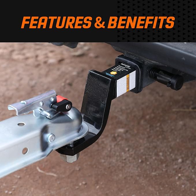 METOWARE Keyed Alike Trailer Lock Set, 5/8" Dia 3-1/2" Long Anti-Theft Trailer Hitch Lock Fits Class III IV Receiver, Dia 1/4" with 3/4" Span Trailer Tongue Lock for Tow Boat RV Truck