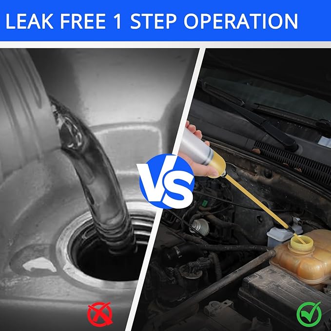 YSTOOL 200CC Manual Fluid Extractor and Fill Syringe Automotive Oil Evacuator and Dispenser Pump for Changing ATF, Coolant, Power Steering Fluid, Gear Oil, Brake Fluid and Engine Oil