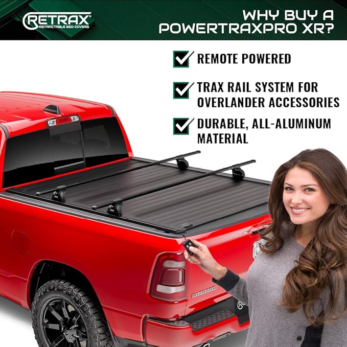 RealTruck Retrax PowertraxPRO XR Retractable Truck Bed Tonneau Cover | T-90831 | Fits 2007 - 2021 Toyota Tundra CrewMax 5' 7" Bed (66.7")