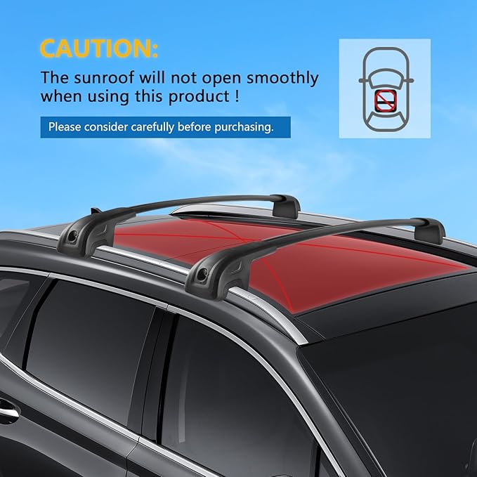 Roof Rack Cross Bars Compatible with Kia Telluride X-PRO & X-LINE 2023-2025 with Raised Side Rails, Heavy Duty 300 LBS Anti-Theft Lock Cargo Carrier Rooftop Crossbar for Bike, Snowboard, Luggage