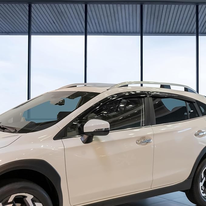 CLIM ART Incredibly Durable Rain Guards for Subaru XV Crosstrek/Subaru Impreza 2017-2023 Hatchback, Original Tape-on Window Deflectors, Vent Deflector, Window Visors, Car Accessories, 4 pcs. - 418122