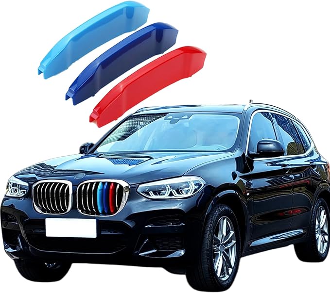 Automotive Grille Inserts for BMW X3 G01 2018-2021 X4 G02 2019-2021(NOT for AWD) 7 Grilles, Front Grill Accessories