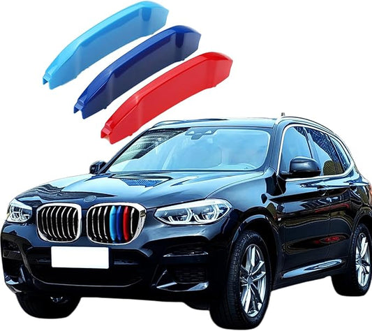 Automotive Grille Inserts for BMW X3 G01 2018-2021 X4 G02 2019-2021(NOT for AWD) 7 Grilles, Front Grill Accessories