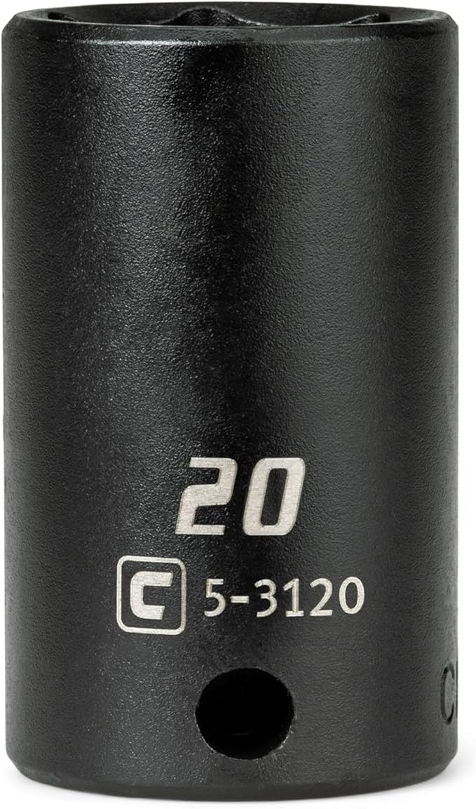 Capri Tools 3/8 in. Drive 20 mm Semi-Deep Impact Socket