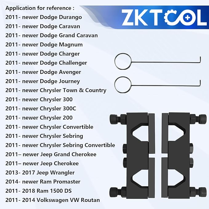 ZKTOOL Camshaft Timing Holding Tool Alignment Holder Kit Compatible with Chrysler 3.6L Upgrade PHEV Engines WD R9 RU WK JL DT 2025200090
