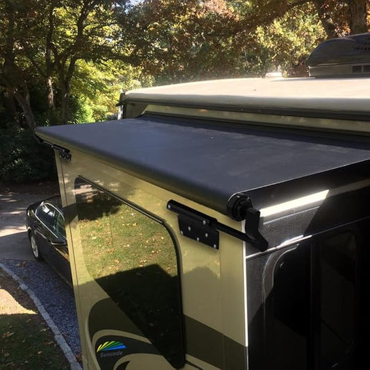 Suncode Slide Topper Awning Black RV Slide Out Awning Slide Out Protection Modular Designed for RVs,Travel Trailers,5th Wheels,and Motorhomes 13'7"(13'1"Fabric)