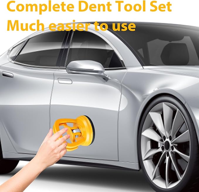 4 Pack Small Car Dent Pop Out Tool,Suction Cup Dent Puller, Dent Suction Puller for Vehicle Body Repair, Easy to Use Auto Dent Removal Kit with Strong Suction Cups