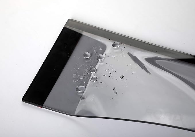 Original Side Rain Guards, 4pcs Out-Channel Tape-On Nice Wind Deflector Set, Window Visors fit for 2011-2020 Mitsubishi Outlander (Not Fit Outlander Sport Models) 94642