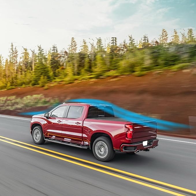 Retractable Truck Bed Tonneau Cover for 2014 2015 2016 2017 2018 2019 2020 2021 2022 2023 2024 2025 2026 Chevy Silverado/GMC Sierra 1500 (5'8" /69" Bed) Truck Bed Cover Password Lock