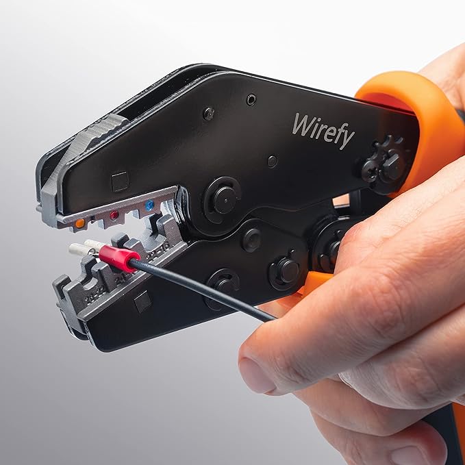 Wirefy Crimping Die for Small-Diameter Insulated Terminals 26-16 AWG | Quick-Change Interchangeable Die for Wirefy Crimping Tool System