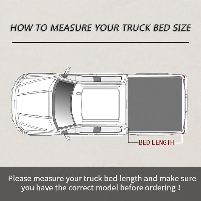 Hard Tri-Fold Truck Bed Tonneau Cover Replacement for 2015 2016 2017 2018 2019 2020 20212 2022 2023 2024 Chevy Colorado/GMC Canyon 5.2FT Bed Fleetside