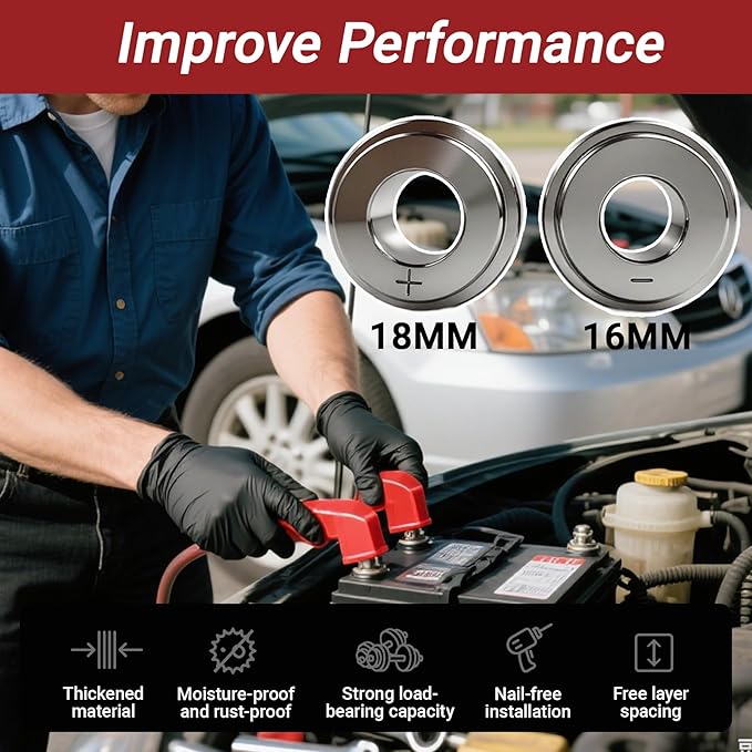 Car Battery Pile Head Repair Tool Battery Welding Pile Mold Connectors, Post Joint Repairing Tools Mould Dia 18MM 16MM, 1 Set