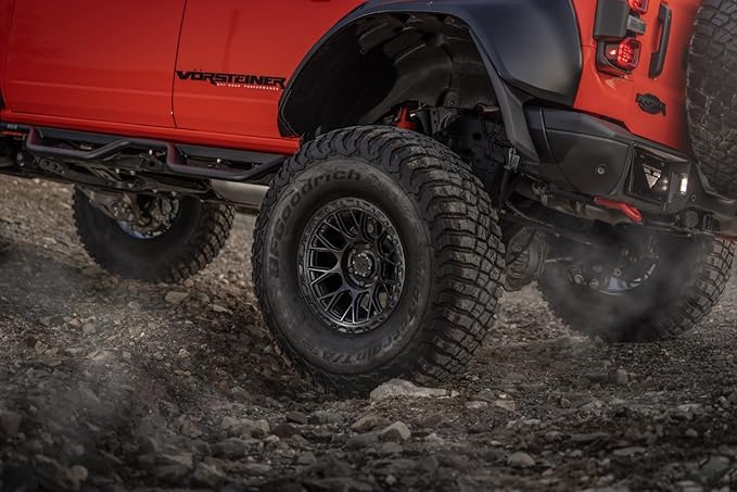 Vorsteiner Offroad VR-605BL 17X9 Coal Black Truck Wheel Set fits Ford F-150/F-150 Raptor/Bronco Raptor 2010+ (5 Wheels Included)