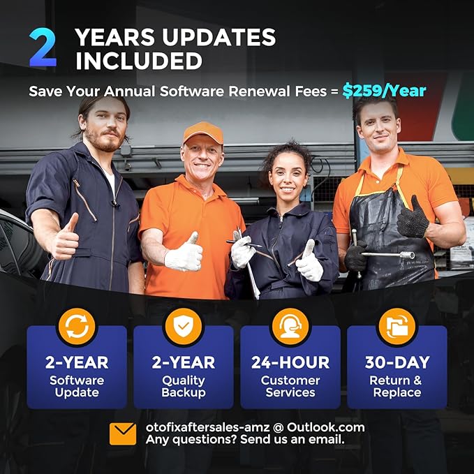 OTOFIX D1 Max OE Full System Diagnostics Scanner 2025 Ver, [2-Years Free Update] Bi-Directional Scan Tool for Car, 40+ Service Functions, Advanced ECU Coding, 10000+ Car Coverage, V.A.G Guided