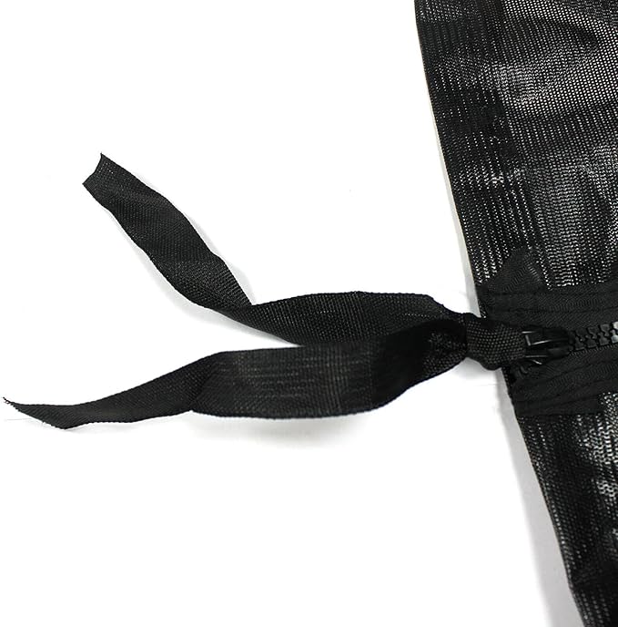 RV Awning Sun Shade Screen, Universal Mesh Fabric Awning Screen UV Blocker Complete Kits with Zipper for Trailer Camper Motorhome Replacement - 8' * 15'