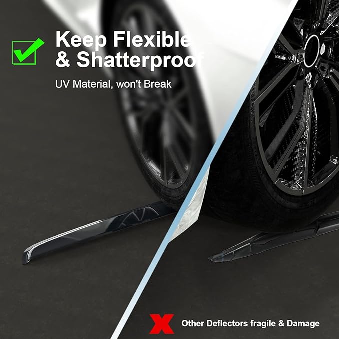 ACLONG Smoke Rain Guards Fit for Honda Accord 2013-2017 Tape-On Side Shatterproof Window Visor, Window Deflectors, 4-Piece Set