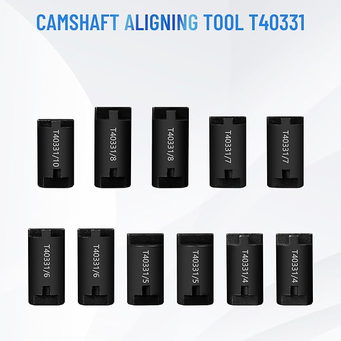 Engine Camshaft Locking Timing Tool Set Fit for Audi Porsche 3.0T 2.9T Hybrid Version CXT EA839 Engine,Camshaft Locking Device Tool, T40331,Mounting Removal Socket T40382,T90002