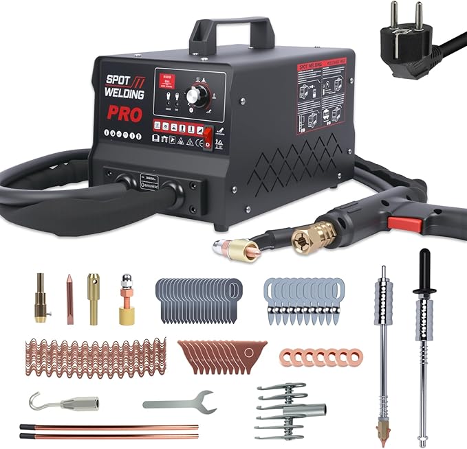 PLAYOCCAR Spot Welder Dent Puller Machine,220V 3500W Stud Welding Machine for Car Body Dent Repair Kit with Auto/Manual Welding & 6 Welding Modes.