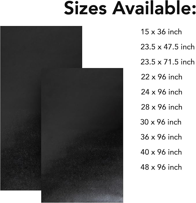 RESILIA Work Bench Mat - 48" X 96" X 0.06" Scratch-Resistant PVC Mats - Protect Your Workbench, Table, or Tool Station from Painting, Woodworking, Crafting, Building, & More, Black, Made in USA