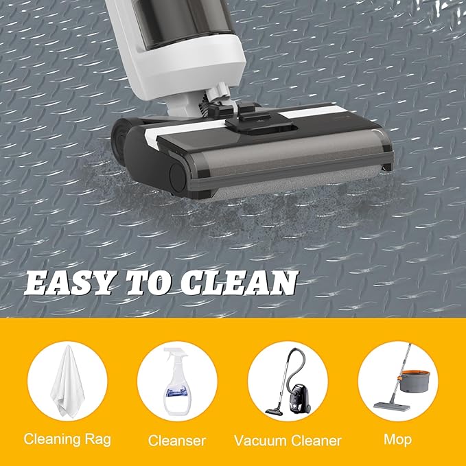 7.5x25 FT Garage Floor Mat, 2.8mm Thickened Flooring Roll for Under Car with 20Pcs Tapes, 188SQFT Diamond Plate Non-Slip Floor Protector Mat for Garage, Warehouse, Gyms, Trailer(Grey)