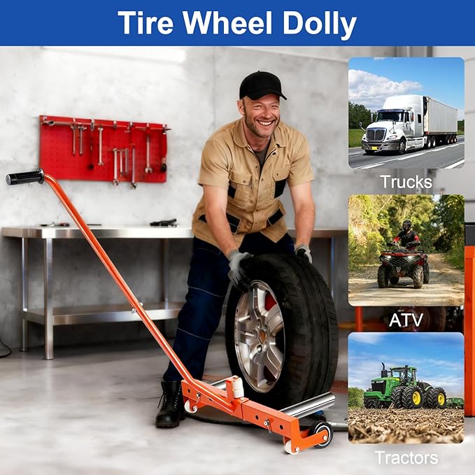 Tire Hammer Tire Bead Breaker and Tire Mount Demount and Tire Dolly for Tire Changing Tool Tire Changer Kit