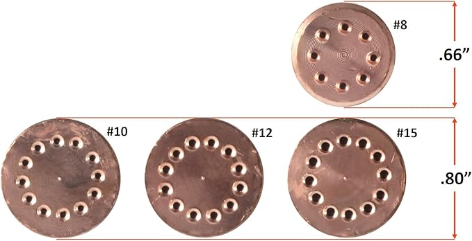 SÜA - Heating Nozzle/Rosebud 15-MFN Replacement for 300 Series Victor Torch Handles. Oxy/Propane