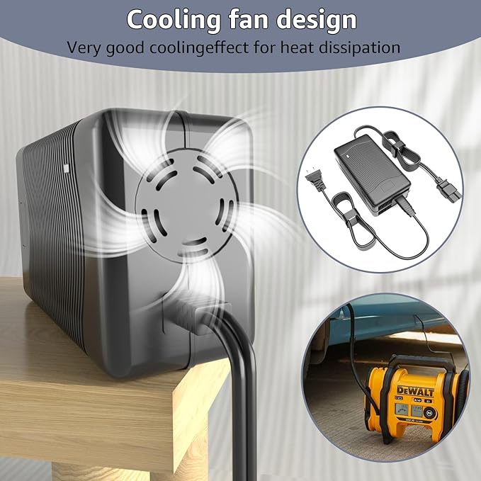N557514 Charger Compatible with DeWalt DCC020IB, AC Power Adapter Supply Cord for DeWalt 20V Max Tire Inflator Air Compressor