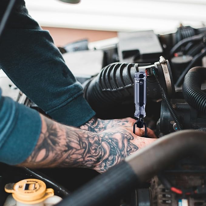 10mm Valve Adjustment Tool Jam Nut, Slotted Valve Grinding & Lapping Tool, Valve Adjusting Stud, Jam Nuts with Window Cut Out for Positioning, for Honda Toyota and Other Japanese Auto Vehicle Engine