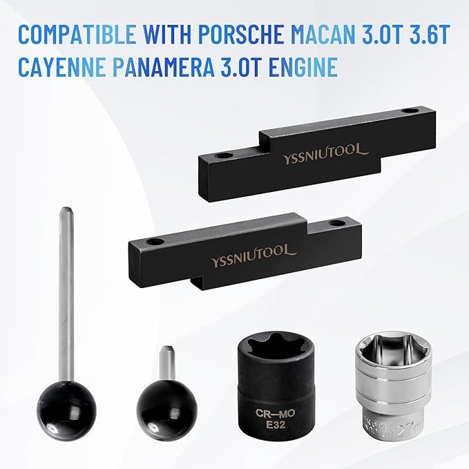 Twin Turbo Engine Locking Timing Tool Kit, Compatible with Porsche Macan 3.0T 3.6T Cayenne Panamera 3.0T Engine