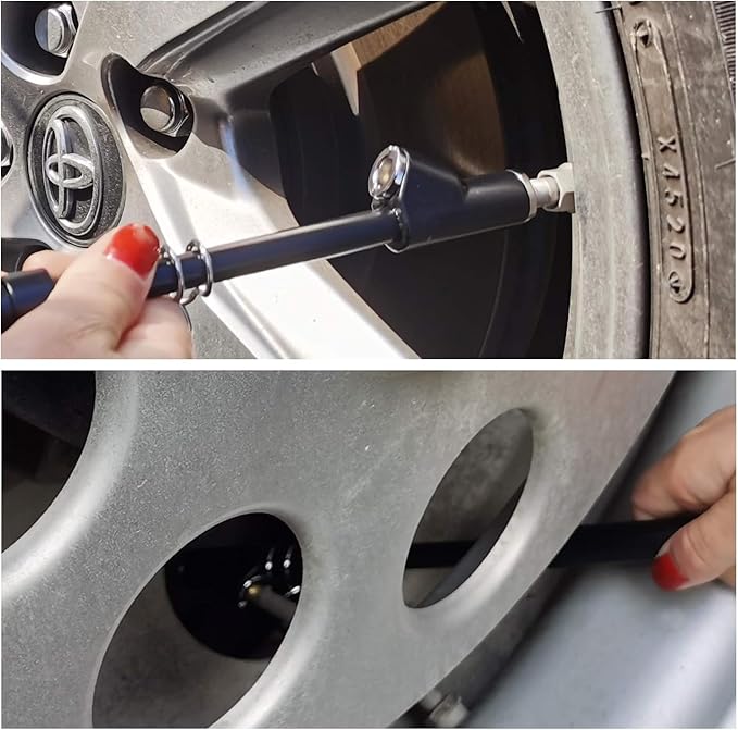 GODESON Dual Head Tire Pressure Gauge, Heavy Duty Pencil Tire Gauge Range 10-150PSI,Dual Head Truck Pen Air Pressure Gauge…