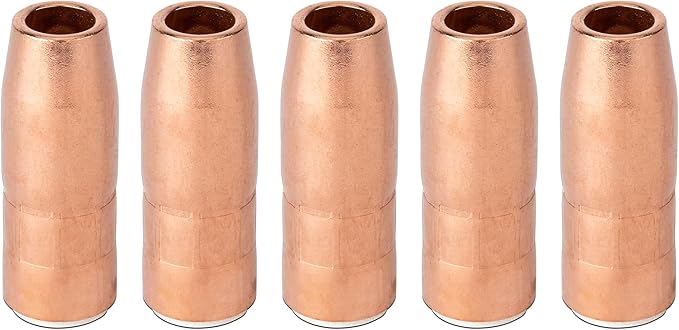 5PK N-A5818C Nozzle Large 5/8 Orifice 1/8 Recess For Bernard MIG Welding Guns for Mliier MDX-250 Acculock S N-A5818CM