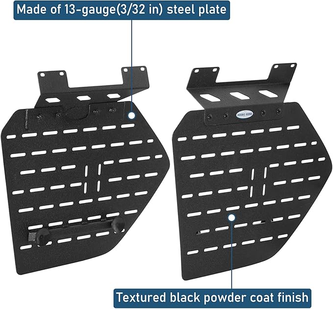 Hooke Road GX460 Rear Window Storage Molle Panel Kit for 2010-2023 Lexus GX460, Lightweight Steel Cargo Rack - Pair