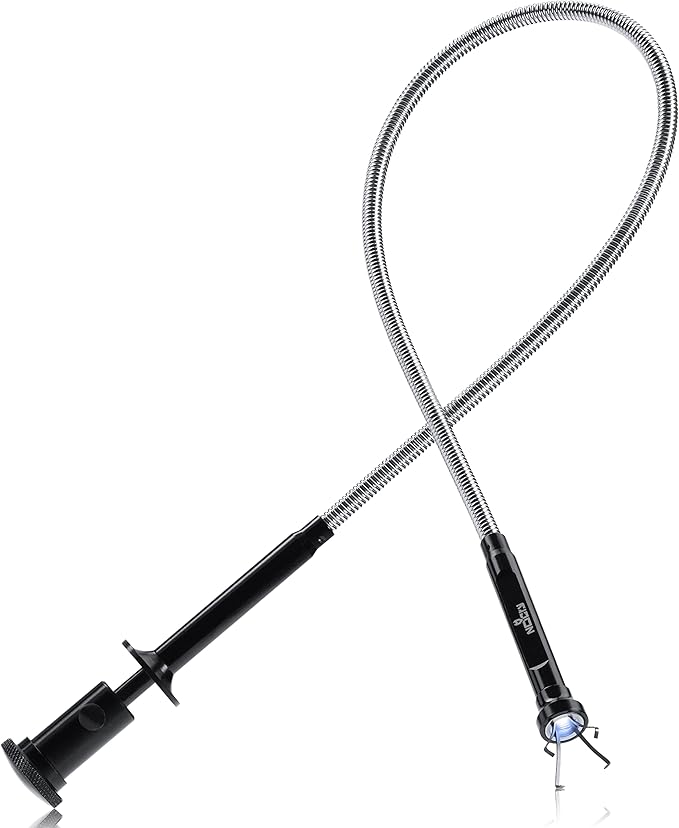 NoCry Magnetic Flexible Claw Grabber Pickup Tool with Bright LED Light - 27.7in Long Magnetic Pickup Tool, Retractable Claw Grabbing Tool, Magnetic Grabber Tool with 5lb Pull Strength Pick Up Tool