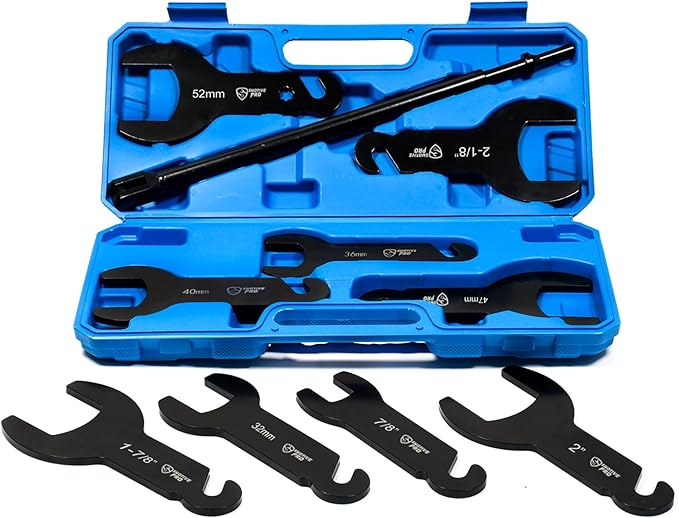 10Pcs Pneumatic Fan Clutch Wrench Set Removal Tool Kit, Auto Repair Spanner Kit Installs Fan Clutch Compatible with Ford, GM and Jeep Vehicles