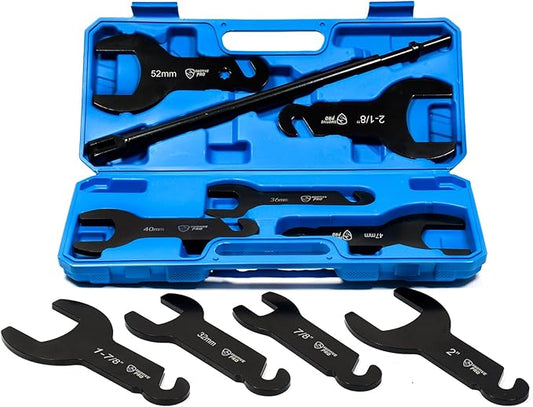 10Pcs Pneumatic Fan Clutch Wrench Set Removal Tool Kit, Auto Repair Spanner Kit Installs Fan Clutch Compatible with Ford, GM and Jeep Vehicles
