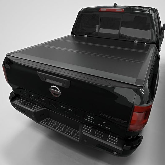 Low Profile Tri-fold Truck Bed Tonneau Cover Compatible with 2005–2022 Nissan Frontier | 5' (60") Bed | CFLPX033