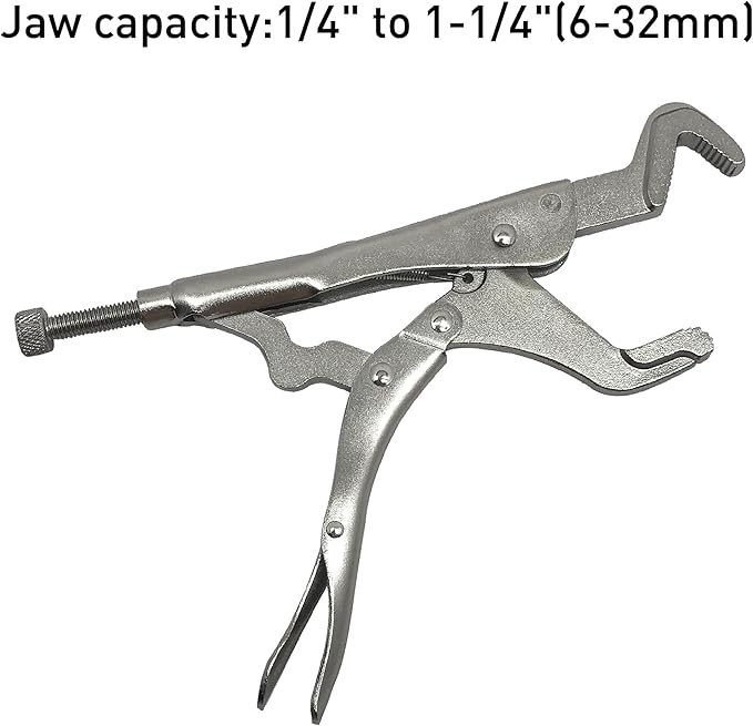 Parrot Nose Locking Plier, Cr-V Alloy Steel, Jaw Capacity 1/4" to 1-1/4"