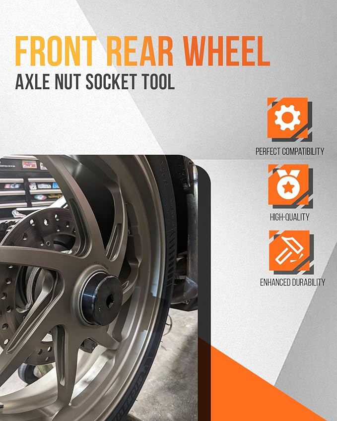 Wheel Nut Socket for Ducati, Front and Rear Wheel Axle Nut Socket Tool for Ducati Motorcycle Panigale V4, Street Fighter 1098, Monster 1200 (30mm + 55mm)