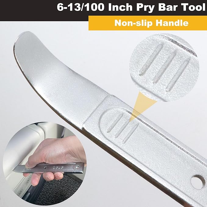 AKGUN 4140 Pry Tool, Car Trim Removal Tool Kit, Trim Removal Tool Pry Tool, Mighty Miniature Portable Multitool, Door Panel, Window Screen Removal