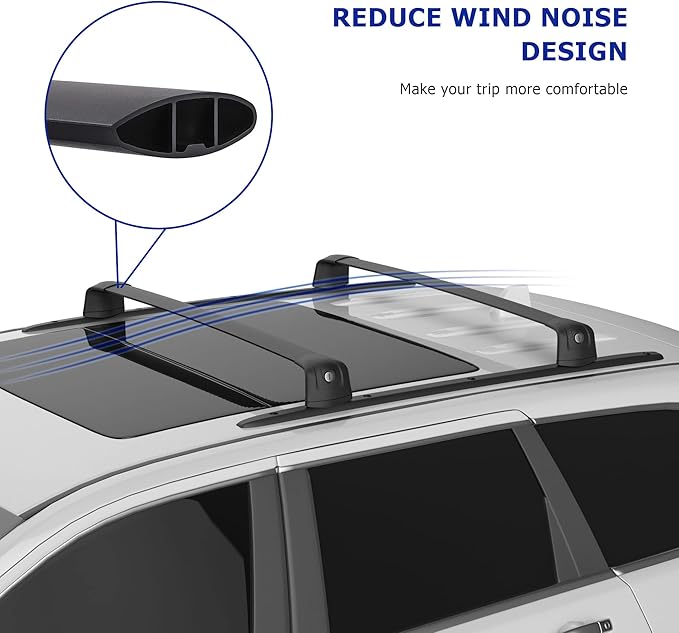 220LBS Roof Rack Cross Bars for 2011-2022 Grand Cherokee Altitude/SRT/Trackhawk, Aluminum Car Cargo Crossbars Rooftop Luggage Kayak Bicycles Canoe Carrier