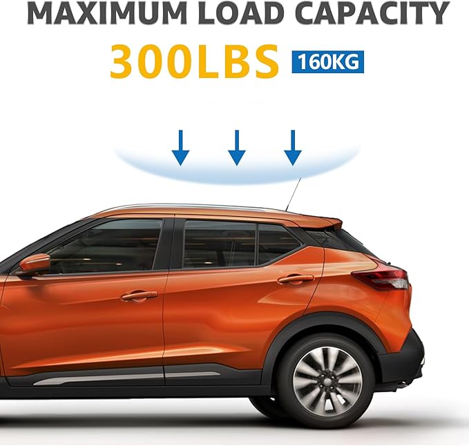 Roof Rack Cross Bars Compatible with Nissan Kicks 2017-2024, Adjustable Aluminum Heavy Duty 300 LBS Anti-Theft Lock Cargo Carrier Rooftop Crossbar Accessories for Bike, Basket, Snowboard,Luggage,Kayak